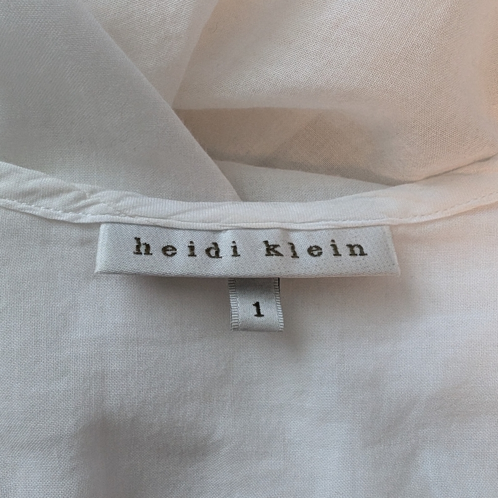 Heidi Klein 100% Linen White Tunic Cover Up 1 Small - Picture 5 of 8